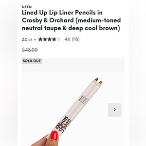 Neen Lined Up Duo- lip liner pencils